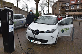 Ein Elektrofahrzeug zum Projektstart MOPINO&nbsp;&copy;&nbsp;Landkreis Northeim
