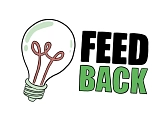 Links ist eine gezeichnete Glühbirne zu sehen. Rechts daneben steht in schwarzer und grüner Schrift "Feedback".&nbsp;&copy;&nbsp;Landkreis Northeim
