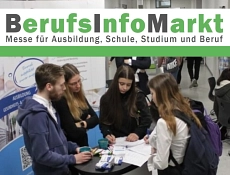 Berufsinfomarkt 2023 Berufsinfomarkt 2023 Vorschaubild mit Text