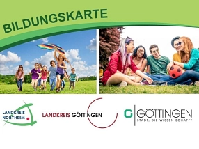 Bildungskarte LKNom Das Bild zeigt die Bildungskarte des Landkreises Northeim © Landkreis Northeim