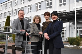 BürgerGesundheitsPark Bad Gandersheim zu sehen sind Harald Rode, Franziska Schwarz, Claudia Berger und Corina Naujock © Landkreis Northeim