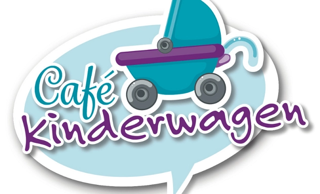Das Bild zeigt das Logo von Cafe Kinderwagen;