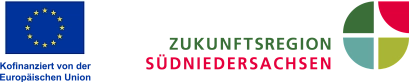 Förderlogo Demokratiezentrum Kofinanziert von der Europäischen Union in der Zukunftsregion Südniedersachsen © Landkreis Northeim