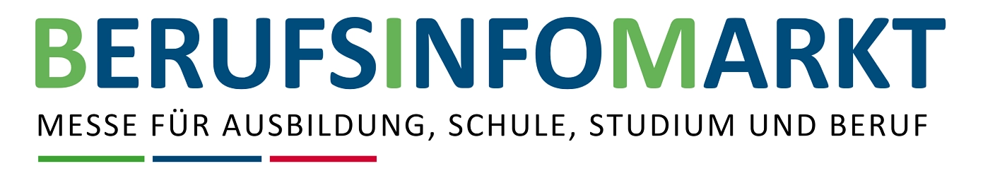 Ein Schriftzug ist zu sehen, in Großbuchstaben: Berufsinfomarkt und darunter normal geschrieben Messe für Ausbildung, Studium, Schule und Beruf&nbsp;&copy;&nbsp;Landkreis Northeim