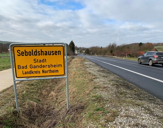 Ortsschild Seboldshausen