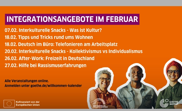 Integrationskurse Übersicht Februar Integrationskurse Übersicht Februar
