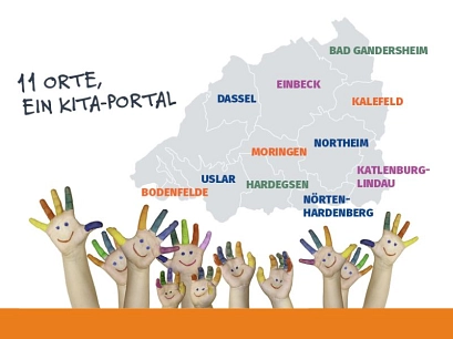 Kita-Portal Logo Kita-Portal - 11 Orte, ein Kita-Portal © Landkreis Northeim