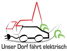 Logo "Unser Dorf fährt elektrisch"