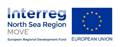 MOVE Logo "Interreg North Sea Region MOVE" des European Regional Development Fund der EU © https://northsearegion.eu/move