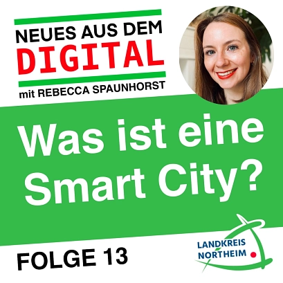 Das Bild zeigt das Cover der 13. Folge des Podcasts mit Rebecca Spaunhorst&nbsp;&copy;&nbsp;Landkreis Northeim