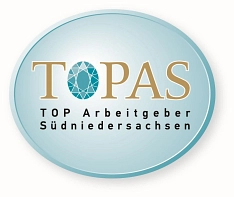 Zu sehen ist das Topas Logo - Top Arbeitgeber Südniedersachsen&nbsp;&copy;&nbsp;Landkreis Northeim